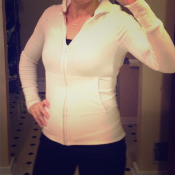 White VS hoodie zip up