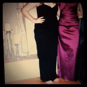 Nordstrom Grecian black evening gown