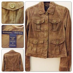 ABERCROMBIE & FITCH Suede Jacket
