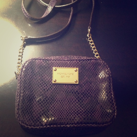 Authentic Michael Kors Python Crossbody