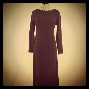 Carol Little black and leopard print dress