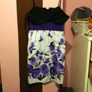 Purple, black, and white Easter dress!