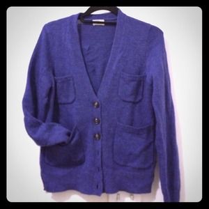 Madewell purple cardigan with pockets