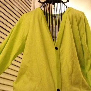 cardigan.  Light green unisex. Men Small