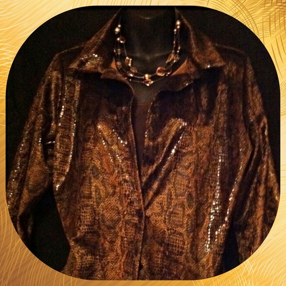 💕SNAKESKIN LOOK TOP/JACKET💕