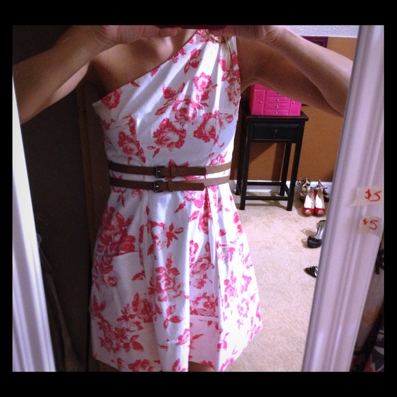 HOLD Jessica Simpson one shoulder dress