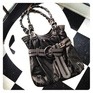 ❌SOLD/BUNDLED❌Marc Ecko Gorg Vegan Belted BlK Bag