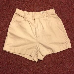 GAP high rise shorts beige khaki