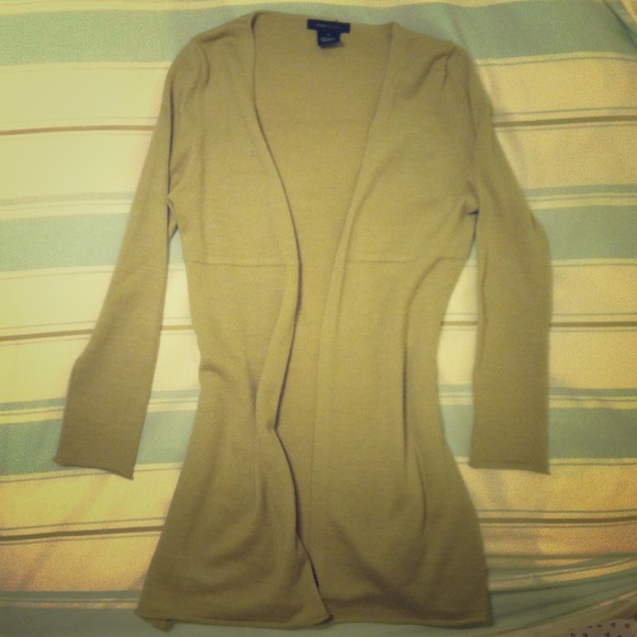 BCBG Tan long sweater