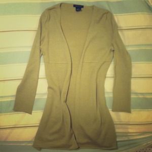 BCBG Tan long sweater