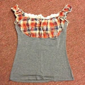 Cute summer plaid forever 21 top