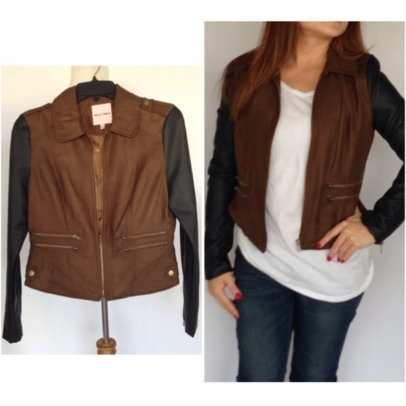 Faux leather & suede Jacket