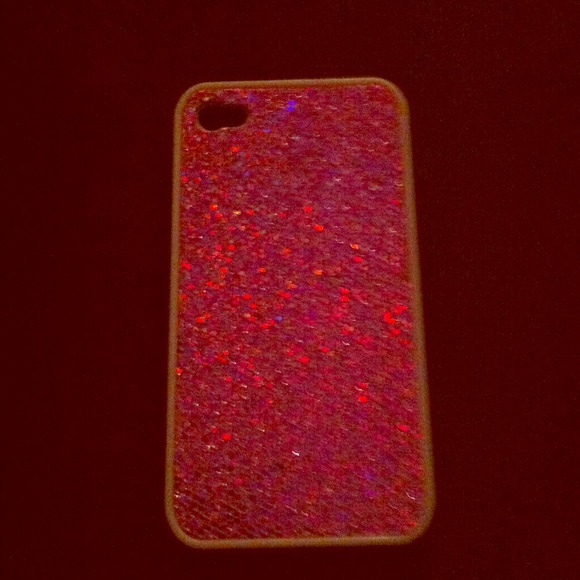 PINK GLITTER IPHONE 4/4S PHONE COVER!!!!