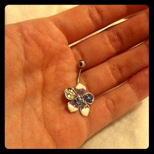 flower belly ring