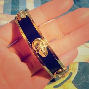 Alexander Mcqueen 3D Skull 1/2" Bangle