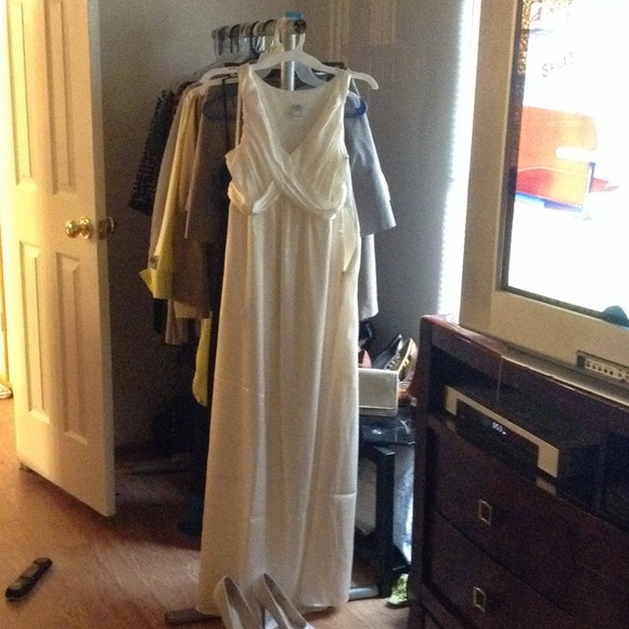 Shell long lined dress
