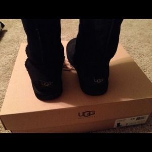Classic tall black ugg boots size 7