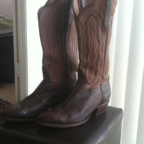 BROWN LIZZARD COWBOY BOOTS