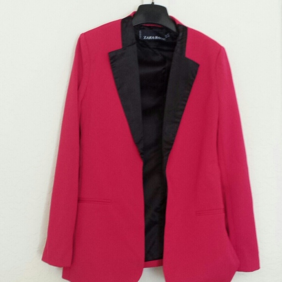 Zara Hot Pink Blazer Size Medium