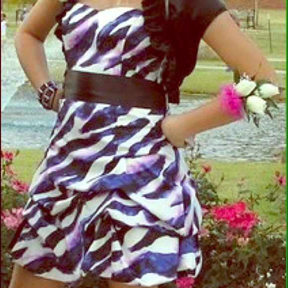 Pink and purple zebra dress!