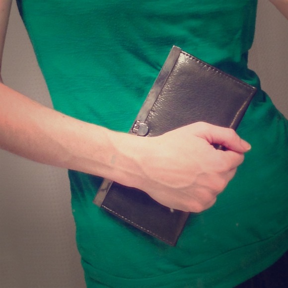 Silver Classy Wallet/Clutch
