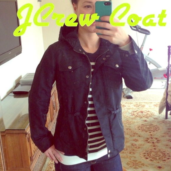 Reserved - JCrew navy nylon jacket  sz 2