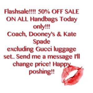 ❌❌❌❌FLASH SALE❌❌❌❌1/2 off!! Handbags 50% 🎉🎊🎁🎂