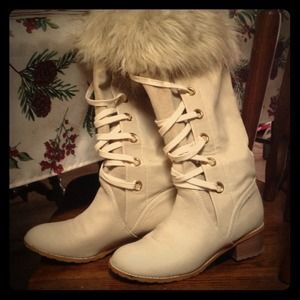 Victoria secret fury boots!