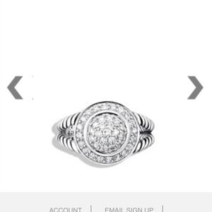 REDUCED Authentic David yurman diamond ring!❤️❤️👌