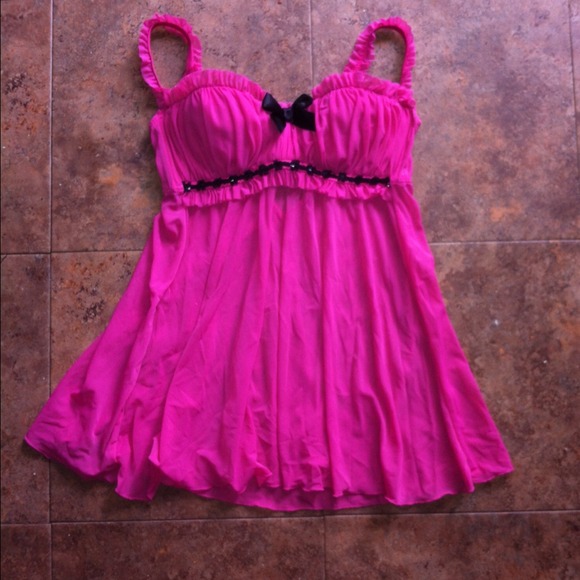 Cute Pink Babydoll Lingerie