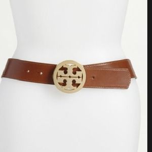 Authentic tory burch brown leather belt !!