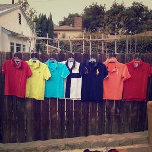 Lot of x7 BOYS Polos. Youth/Teen Varied Sizes