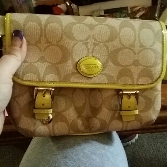Nwot real coach crossbody