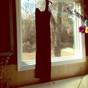 Black One Shoulder Maxi