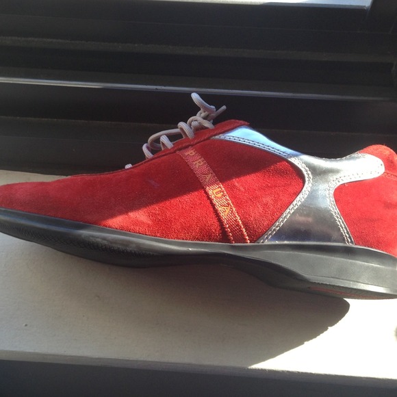 Orange and silver Prada size 8.5 100% authentic - Picture 2 of 4