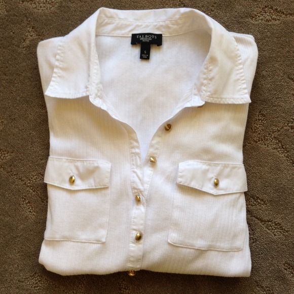 White blouse by TALBOTS - Picture 2 of 6