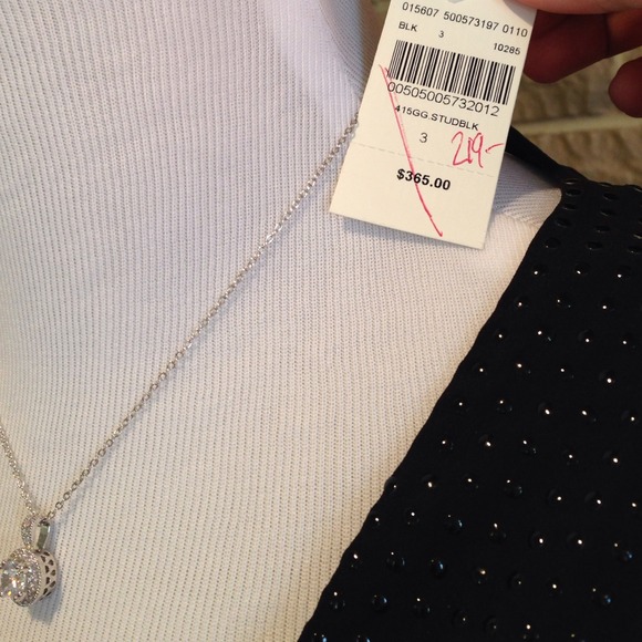 💯% Authentic L'Agence Vest - Black, silk, studded-ish, beautiful - Picture 3 of 4