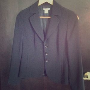 Ann Taylor petite black blazer size 0petite