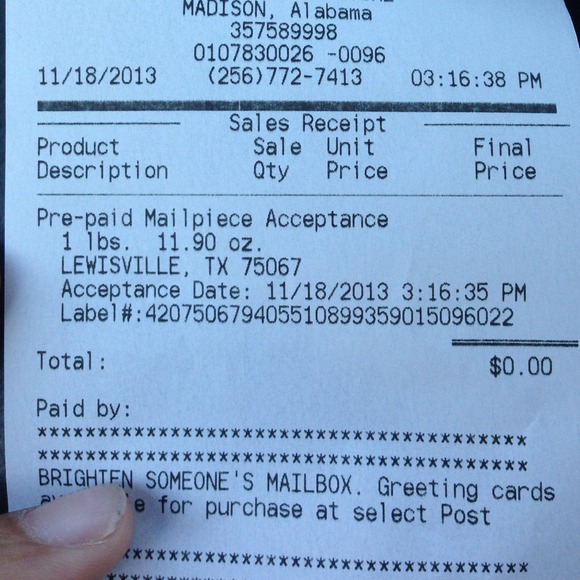 Proof of shipment @falonda - Picture 1 of 1