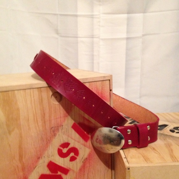 Genuine hand made leather belt