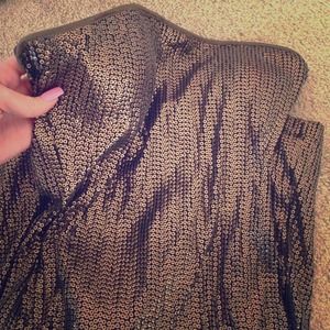 Bebe Broze Sequin Dress Tube Top With Molded Cups