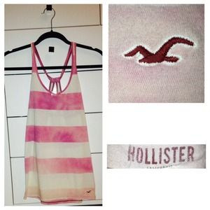 Pink ombré Hollister tank top