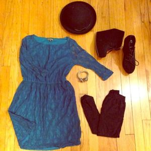 Blue Lace Dress