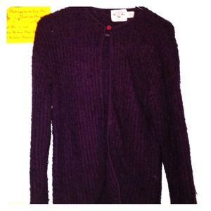 Purple hobo cardigan