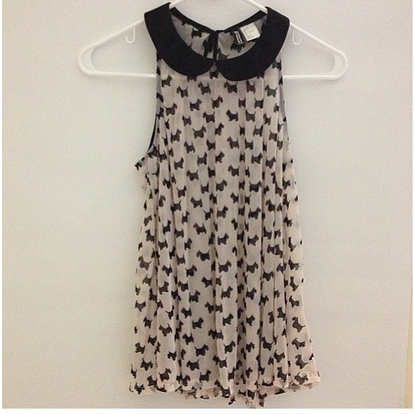 H&M collared Scottie top