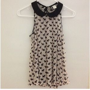 H&M collared Scottie top