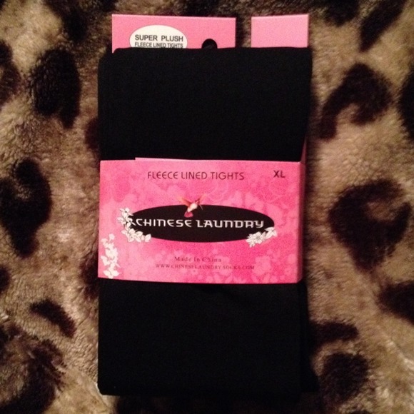 ⛔️BUNDLED⛔️ Black Fleece Lined Tights in XL