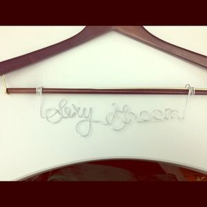 Sexy groom wedding wire hanger
