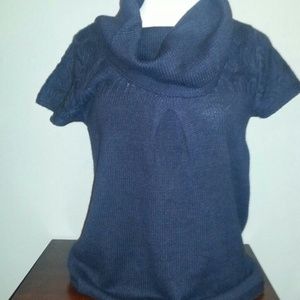 REDUCED NAVY cowl sweater