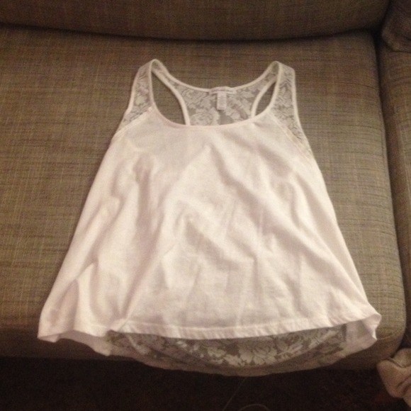 Really cute nwot lace back tank